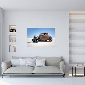 Tablou - Mașină în deșert (90x60 cm)