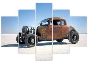 Tablou - Mașină în deșert (150x105 cm)
