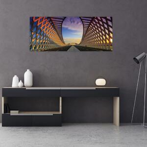 Tablou - Pod cu arhitectură modernă (120x50 cm)
