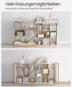 Biblioteca Vasagle, Model Aurelia, 100x97.5x30 cm, Natur