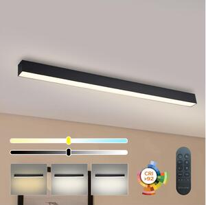 Brilagi - Plafonier LED dimabil SLEEKLINE LED/40W/230V Wi-Fi Tuya negru + telecomandă