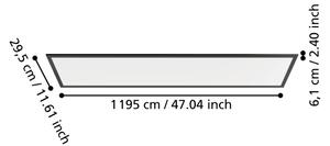 Eglo 901487 - Panou LED aplicat MORADILLO LED/33W/230V 120x30 cm negru