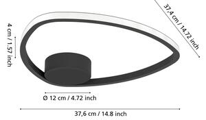 Eglo 902148 - Plafonieră MOSCHELLA LED/9,7W/230V neagră