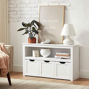 Banca hol cu cufar de depozitare Model Paisleigh, Alb, 102x30x60 cm