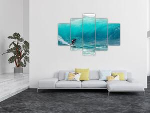 Tablou - Surfer în valuri (150x105 cm)