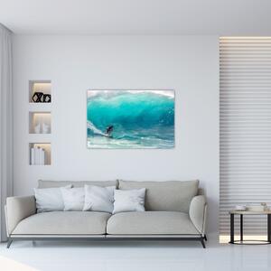 Tablou - Surfer în valuri (90x60 cm)