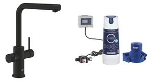 Set baterie bucătărie Grohe Blue Pure Minta 30590KF0, filtru sub chiuvetă Grohe Blue 40438001