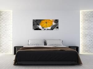 Tablou - Umbrelă galbenă (120x50 cm)