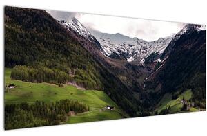 Tablou - Valea la poalele munților (120x50 cm)
