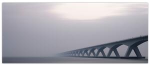 Tablou - Podul în ceață (120x50 cm)