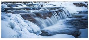Tablou - Râu iarna (120x50 cm)