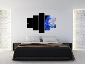 Tablou - Luna și Pământul (150x105 cm)