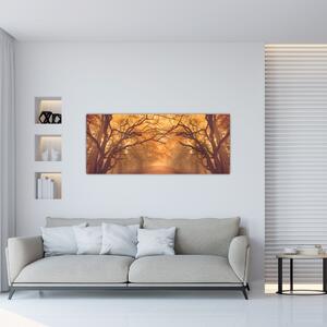 Tablou - Peisaj de toamnă cu drum (120x50 cm)
