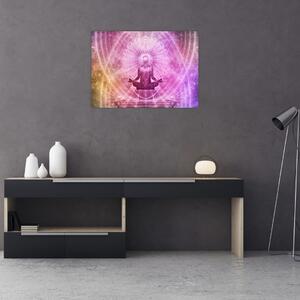 Tablou pe sticlă - Aura de meditație (70x50 cm)