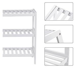 Raft pentru pantofi Model Quinn, Alb, 70x26x55 cm