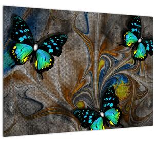 Tablou - Fluturi strălucitori în imagine (70x50 cm)