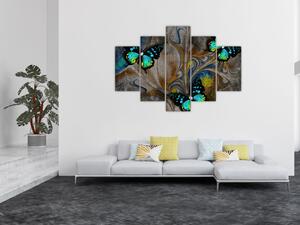 Tablou - Fluturi strălucitori în imagine (150x105 cm)