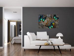 Tablou - Fluturi strălucitori în imagine (90x60 cm)