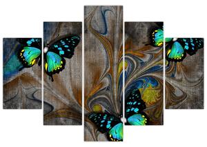 Tablou - Fluturi strălucitori în imagine (150x105 cm)