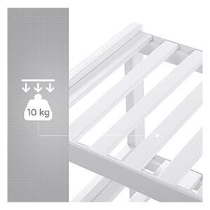 Raft pentru pantofi Model Quinn, Alb, 70x26x55 cm