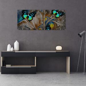 Tablou - Fluturi strălucitori în imagine (120x50 cm)
