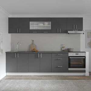 Set haaus V22, Antracit/Alb, Blat Thermo 28 mm, L 280 cm