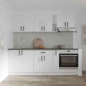 Set haaus V14, Alb, Blat Thermo 28 mm, L 220 cm