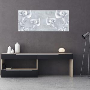 Tablou - Flori de perle (120x50 cm)