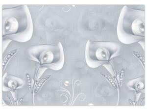 Tablou - Flori de perle (70x50 cm)