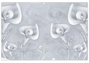 Tablou - Flori de perle (90x60 cm)