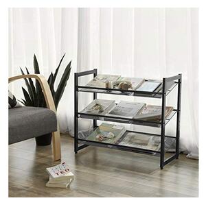 Raft pentru pantofi Model Stanley, Negru, 62x30x74 cm