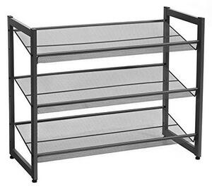 Raft pentru pantofi Model Stanley, Negru, 62x30x74 cm