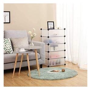Suport de pantofi, Songmics, 10 compartimente, 40 x 30 x 17 cm, LPC10W, 20 perechi