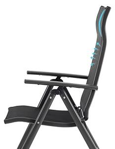 Sezlong, set 2 bucati, Songmics, Negru, 56x70x106 cm