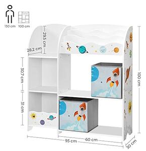 Raft Multifunctional Camera Copii Model Samuel, Multicolor, 93.0x30.0x100.0 cm