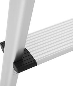 Scara cu 3 trepte, Songmics, Argintiu-Negru, 74x38.5x56 cm