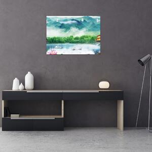 Tablou - Peisaj de vis (70x50 cm)