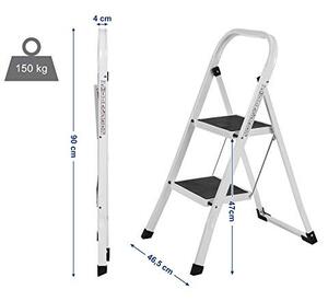 Scara, Songmics, Alb-Negru, 86.5x44.5x4.5 cm