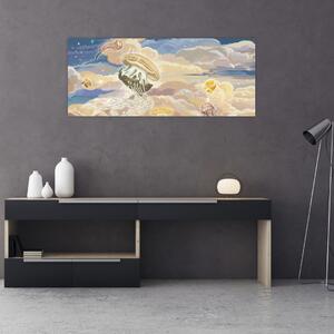 Tablou - Meduză Cerească (120x50 cm)
