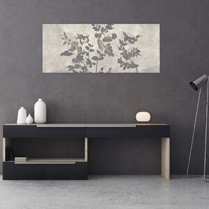 Tablou - Frunze texturate (120x50 cm)