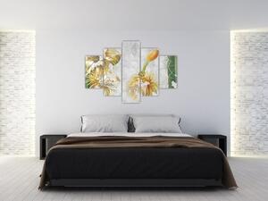 Tablou - Cactuși înfloriți, vintage (150x105 cm)