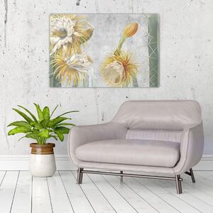 Tablou - Cactuși înfloriți (90x60 cm)