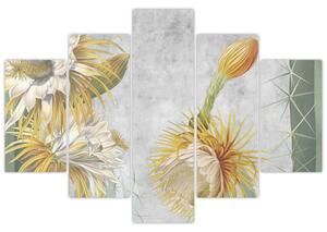 Tablou - Cactuși înfloriți (150x105 cm)
