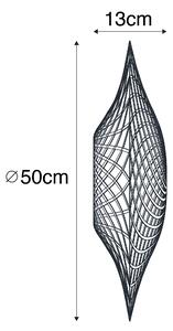 Abajur oriental ratan 50 cm - Rina