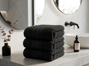 Prosop Classic 50 x 100 cm negru, 100% bumbac