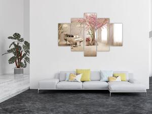 Tablou - Interior de vis cu pian (150x105 cm)