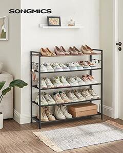 Suport pantofi Model Emir, Negru, 90x29x92.5 cm