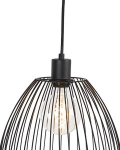 Lampă suspendată design negru 29 cm - Pua
