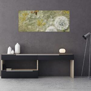 Tablou - Păpădii suflate de vânt (120x50 cm)