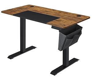 Cadru pentru Birou Songmics, model Eric, 120x72-120x60 cm, Maro antichizat/Negru